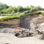 Excavator - Toy on Sand