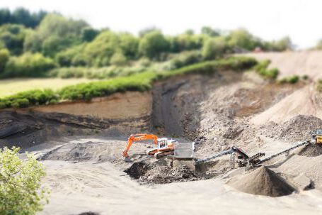 Excavator - Toy on Sand