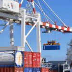 Crane - Cargo Containers Trailer Lot