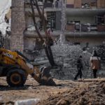 Bulldozer - Destruction of a Residential Building in Kyiv