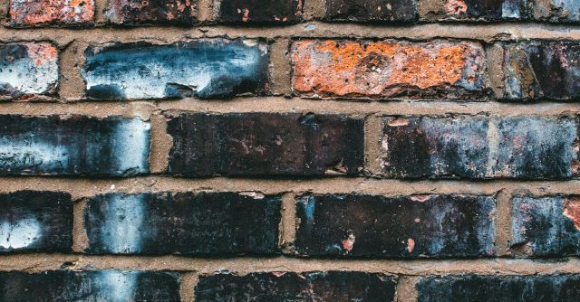 Concrete And Masonry - Black, Blue, and Orange Concrete Brick