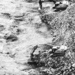 Bulldozer - Aerial Photography of Two Excavators on Pile of Stones