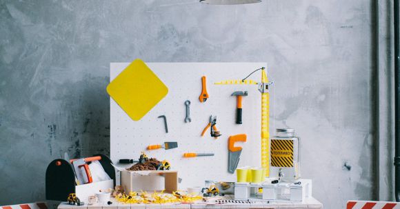 Construction Tools - Plastic Toy Tools and Equipment