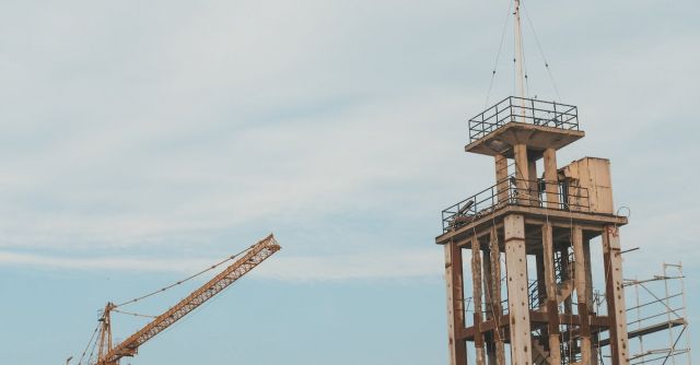 Сonstruction Crane - Brown Industrial Crane
